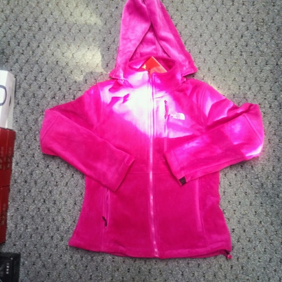 The North Face Fleece Hoodie Jacket Removable Hood - Picture 5 of 8